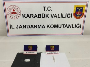 Karabükte 2 şahıs uyuşturucuyla yakalandı